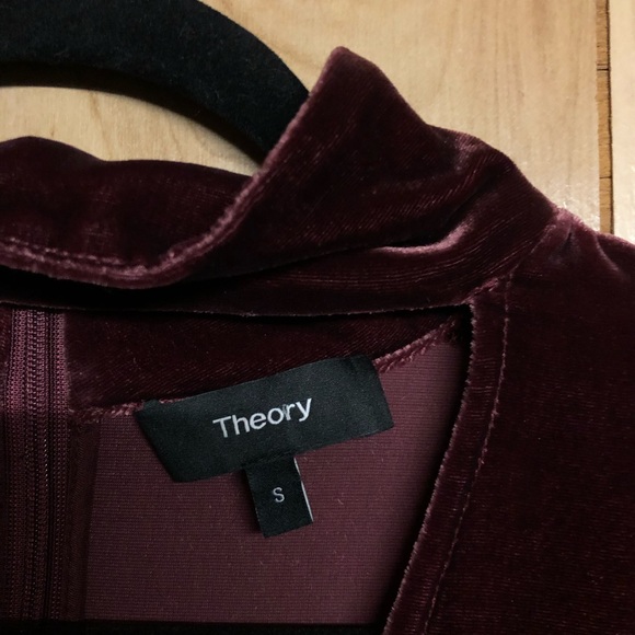THEORY / Split Collar V Neck S - Picture 3 of 6